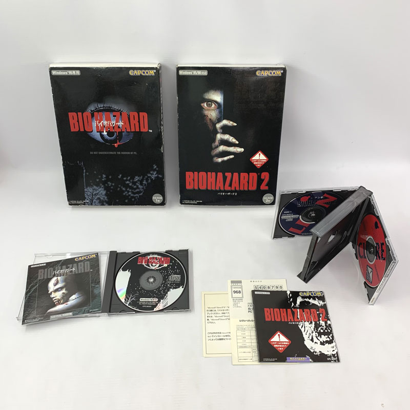 《ジャンク扱い》 Windows PC パソコン用 バイオハザード 1 2 BIOHAZARD カプコン CAPCOM 《ゲーム・山城店》◆Y256
