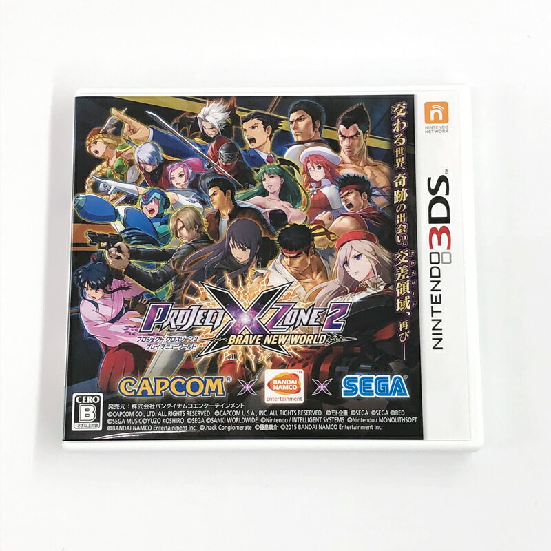 【中古】《ジャンク扱い》PROJECT X ZONE2：BRAVE NEW WORLD 動作確認済み/3DS/ニンテンドー3DS《ゲーム・山城店》R1181