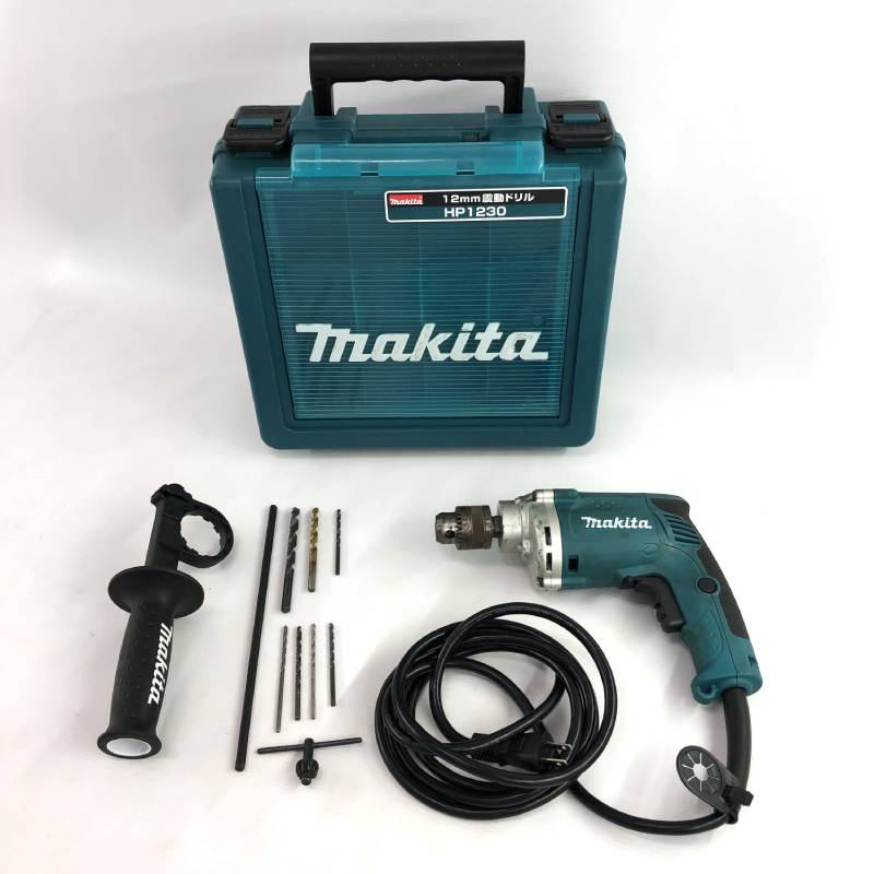 【中古】 makita HP1230 12mm震動ドリル【製造番号：60493】店頭/他モール併売《家電・山城店》A4172