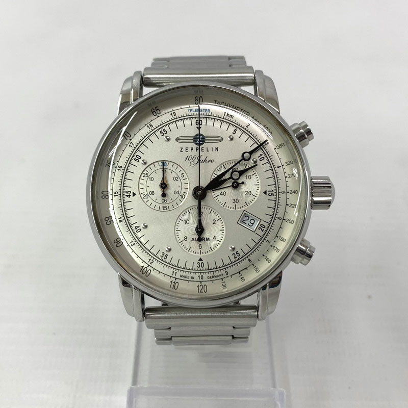【中古】ZEPPELIN ツェッペリン wena3 クロノグラフ/100周年記念シリーズ/日本限定 アナログ/クォーツ 《服飾小物・山城店》Y282
