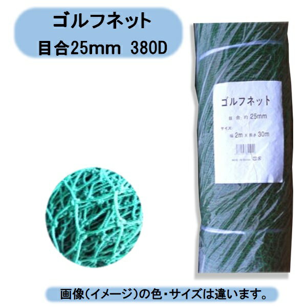 送料無料　法人様限定　シンセイ　ゴルフネット　380D　25MM　1×30M　紙管巻き 1本　沖縄・離島出荷不可