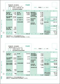 【日本全国送料無料】弥生純正伝票／給与明細書(グリーン) 336001G