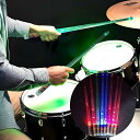光るドラムスティック LED 充電式 ライトアップドラムスティック 目立つ 派手 ライブ ステージ パフォーマンス