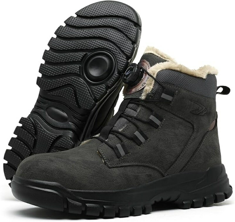 安全靴 防水 防寒 ワークブーツ おしゃれ ダイヤル式 ハイカット 作業靴 軽量 ワークシューズ