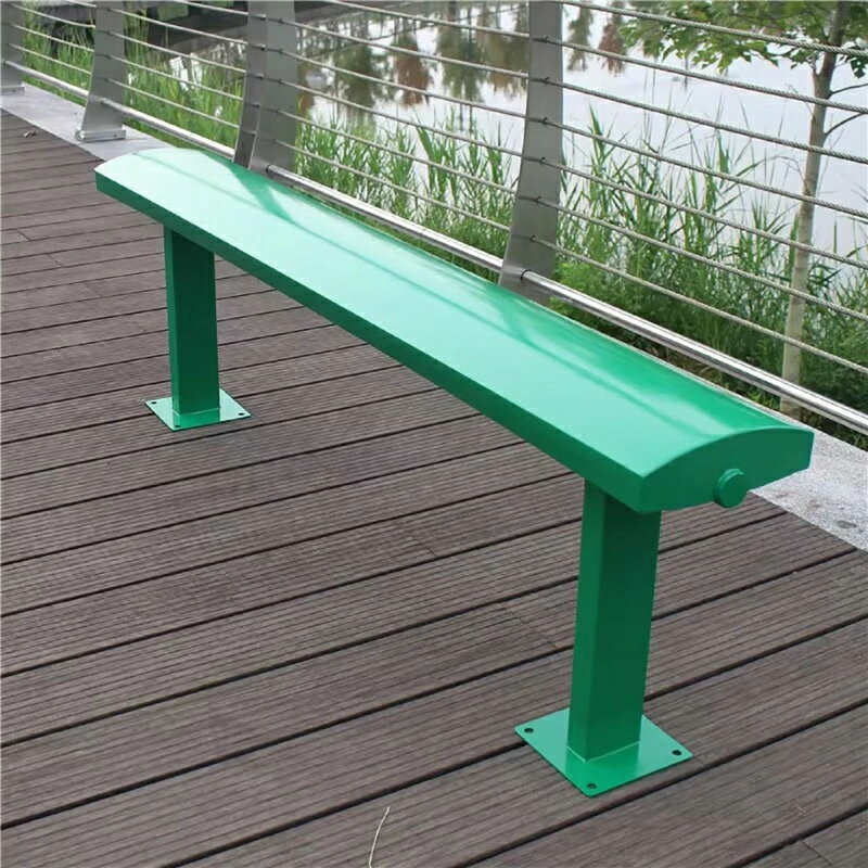 屋外 公園 ベンチ 金属 ガーデンベンチ 雨に強い 厚い亜鉛メッキ鋼材 一体型設計 耐荷重500kg 公園 学..