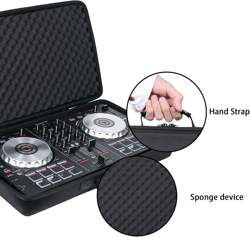 KailandのPioneer DJ コントローラー DDJ-FLX4 DDJ-400 DDJ-SB2 用 DJ コントローラー ケース、EVA 衝撃吸収ライニング パッド入り DJ コントローラー バッグ、DJ および音楽プロデューサー用 DJ ミキサー ケース (50*30*8cm)｜アングル2