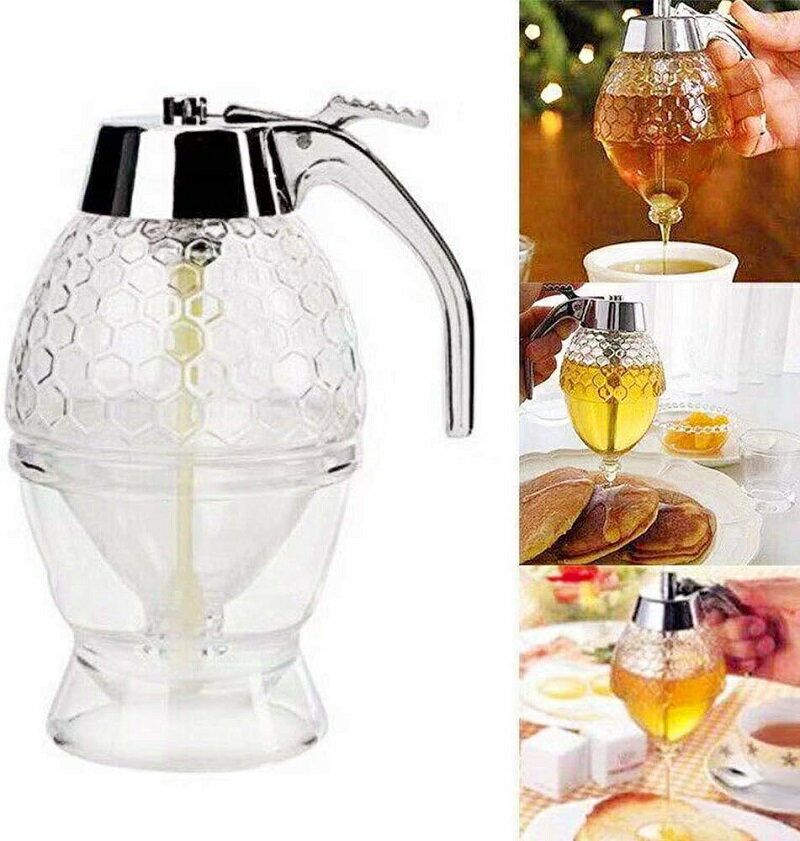 調味料入れ ドレッシングボトル ハニーディスペンサー はちみつ 容器 はちみつ ディスペンサー ディスペンサー はちみつ 蜂蜜ボトル はちみつ入れ容器 はちみつ容器 200ML