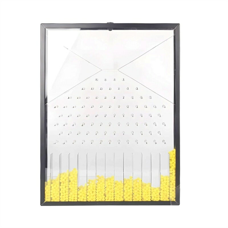 物理教育ゴルトンボード、実験モデルダルトンボード、気体分子速度の効果的な統計法則運動デモンストレーション、学校実験室教育デモンストレーション用(イエロー)