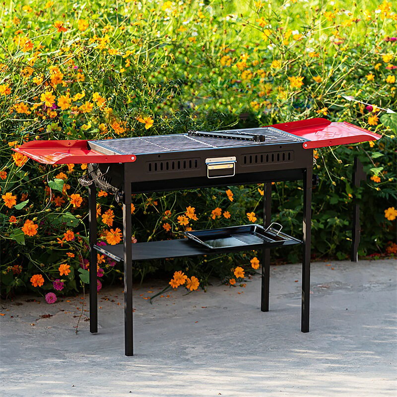 バーベキューコンロ ポータブルバーベキューグリル折りたたみ式バーベキューグリル 屋外バーベキューヴ..