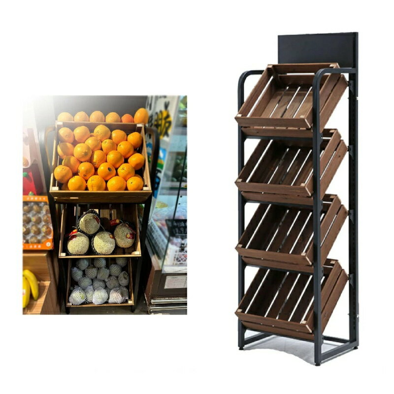 スーパーマーケットのフルーツラック 赤ワインの陳列棚 青果 野菜 フルーツ パン販売 多機能フレーム ..