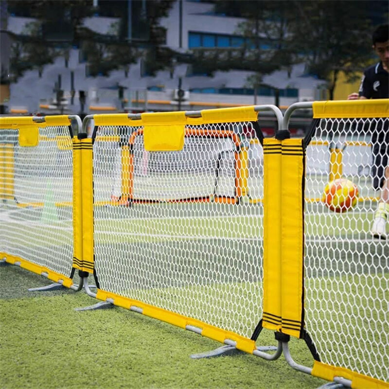 リバウンドネット サッカーフィールドフェンス 拡張可能 サッカー セキュリティゲート 自立型 折りたた..