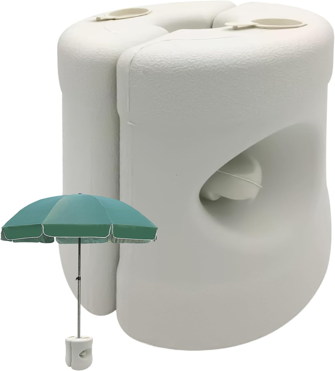 重み付き パラソルベース 円形 庭用パラソルスタンド 風に強い 簡単組立式 キャノピースタンド ビーチ..