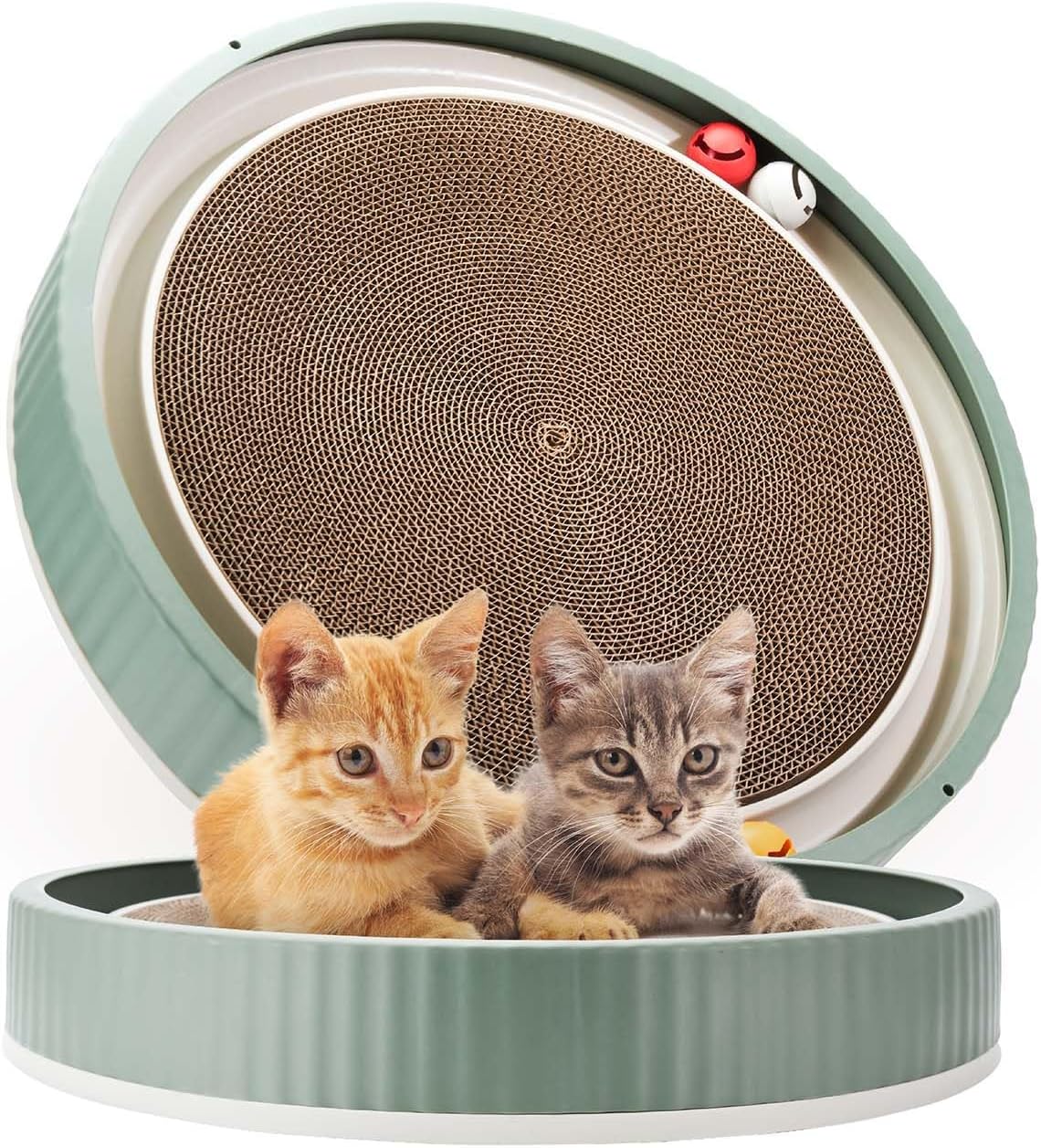 猫 爪研ぎベッド おもちゃ - 猫 爪とぎ 両面使える 猫 つめとぎ 猫 爪研ぎ 段ボール 猫 おも ...