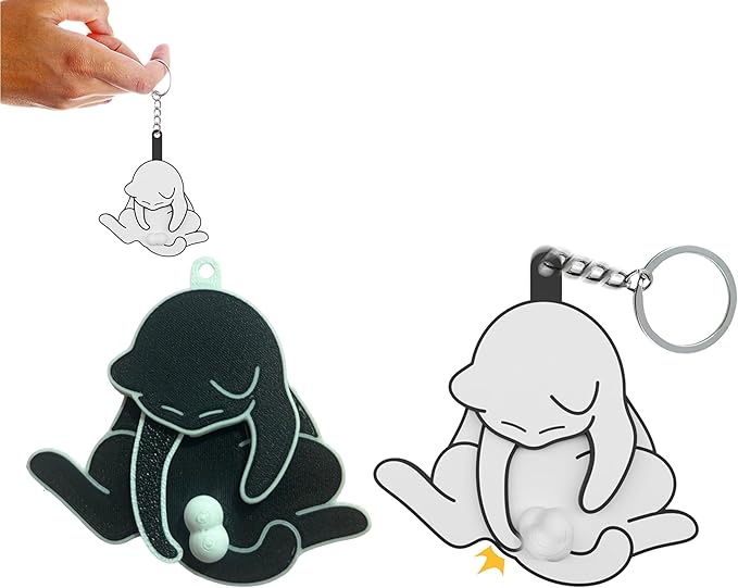 【まとめ買いで1点320円！】猫のキーホルダー 面白い 回転する金玉 ボール クリエイティブなペンダント かわいい バックパックの装飾 大人向け 個性的 漫画 動物 プレゼント チャーム 記念品 アクリル アクセサリー