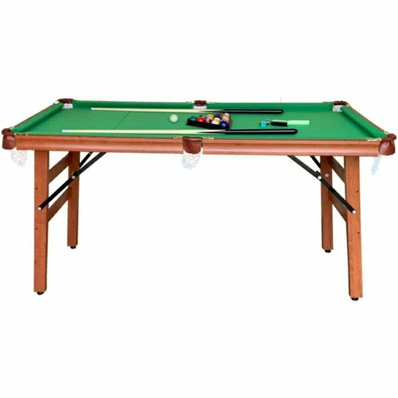 子供用 ビリヤード台 折りたたみ式 140長さ x 69幅 x 74-79高さ cm ビリヤード セット プールテーブル ..