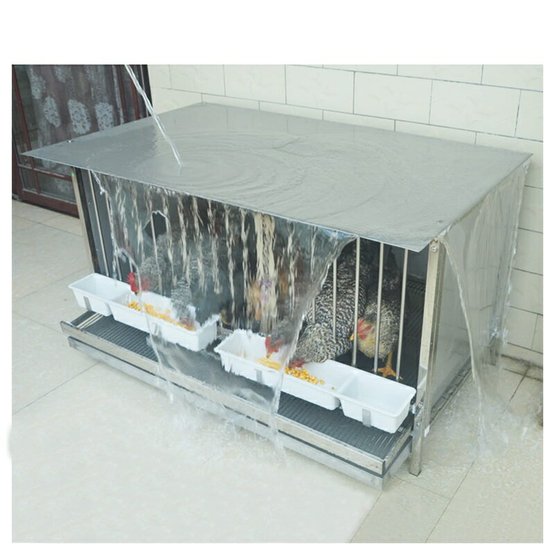 ステンレス製の鶏かご 産卵鶏ケージ ホームアウトドア耐候性ケージ,ニワトリ専用に使用可能 給餌アクセ..