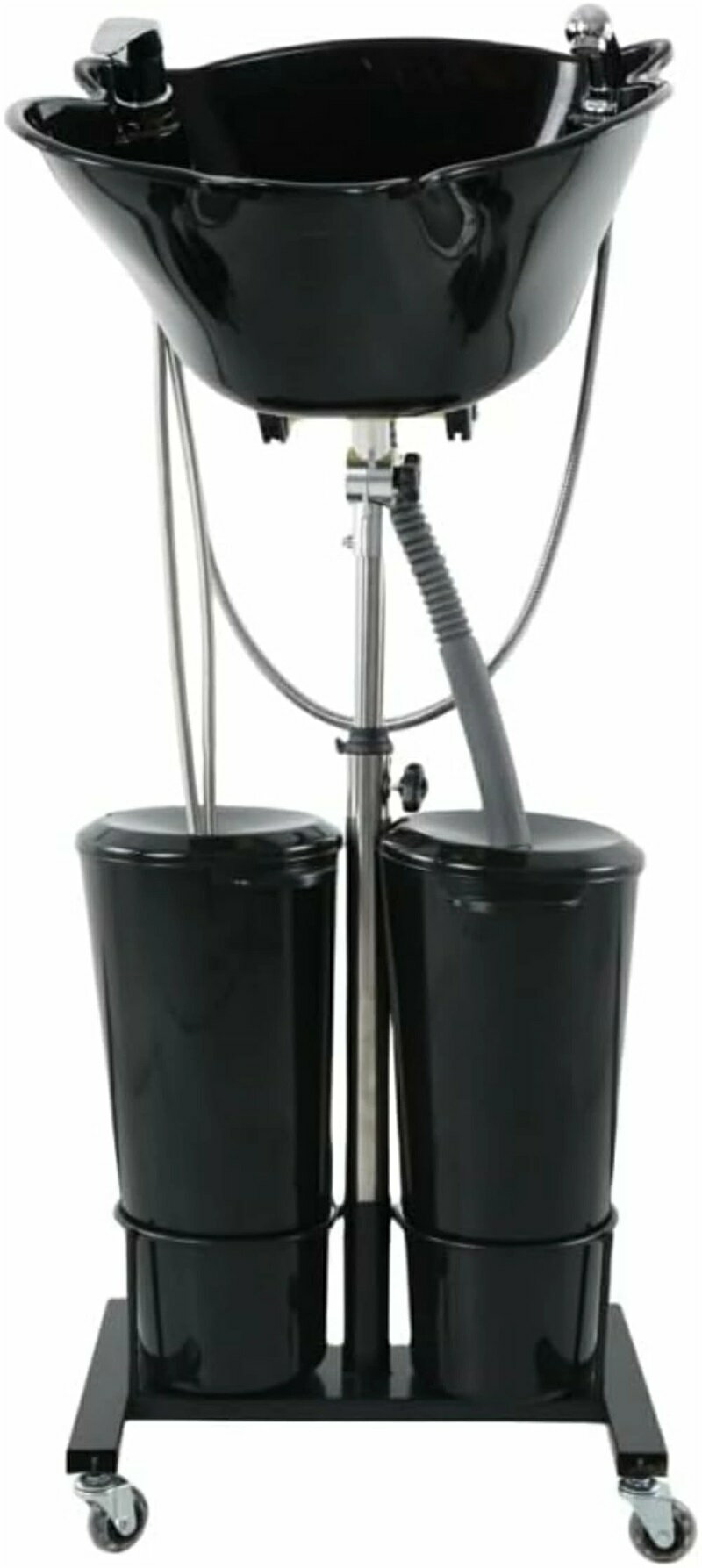 ポータブルモバイルサロン洗面台ディープシャンプーシンク、高さ調節可能なシャンプーシンク、家庭用理..