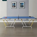 卓球台 家庭用 折りたたみ ピンポン台 国際規格サイズ セパレート式 練習用 ピンポン球/ラケット/ネット付 大人/子供 移動キャスター付 屋内 自主練 ポータ...