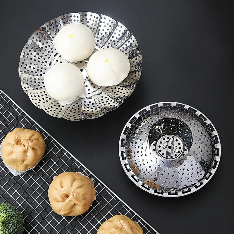 蒸し 蒸し鍋 蒸し器 蒸し器 ステンレス 万能蒸し器 (折りたたみ足式) 蒸し料理