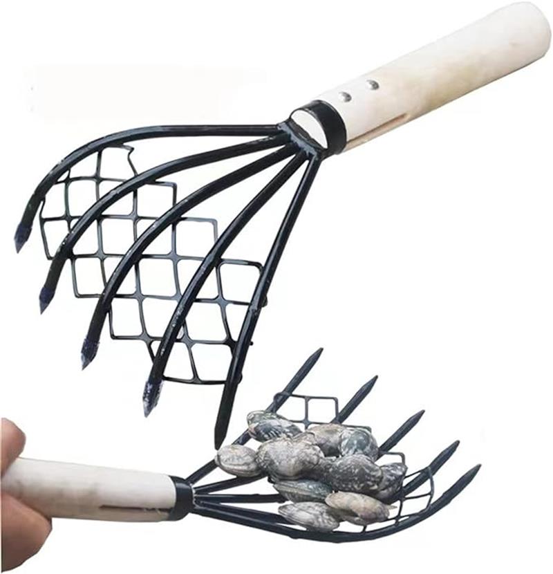 アウトドア 潮干狩り 熊手 忍者熊手 万能熊手 ショート/ロング ネット付き