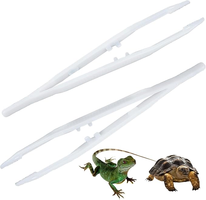 爬虫類 ピンセット 餌やり ピンセット 2個入り 安全ピンセット 両生類安全給餌クリップ 昆虫 蜥蜴 カエル 給餌クリップ 餌やり