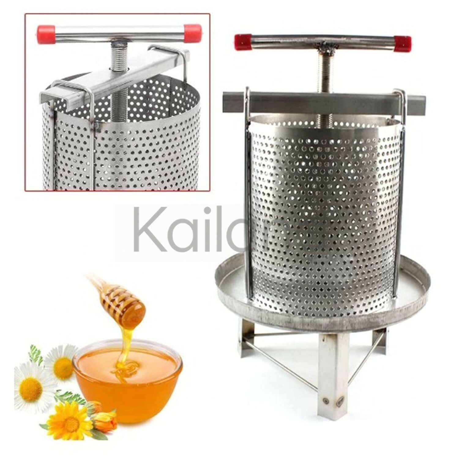 蜂蜜分離器 蜂蜜絞り 器 養蜂器具 蜜を絞り器 蜂蜜圧搾機 ジューサー 手動 みしん 養蜂 器具 はちみつ 遠心分離機 ステンレス 圧縮製蝋器 ワイン醸造 ワイン造り ワイン作り 蜜を絞り器