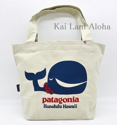 パタゴニア　マザーズバッグ ○o。【新作入荷!!】ハワイ限定 Patagonia パタゴニア クジラ ハレイワ限定 トートバッグ かばん お弁当 バッグ　エコバッグ パタロハ アロハ【ハワイアン雑貨】【ハワイアン小物】*ハワイ直輸入*pataloha Honolulu Hawaii 。o○