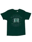 ○o。正規ライセンス ハワイ限定 ハワイ大学 UH レインボーウォリアーズ/グリーン メンズ 半袖Tシャツ 【ハワイアン雑貨】【ハワイアン小物】*ハワイ直輸入*ハワ大 Honolulu Hawaii アメリカ合衆国ハワイ州の州立大学。o○