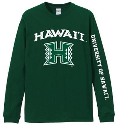 ○o。【新作入荷!!】正規ライセンス ハワイ限定 ハワイ大学 UH ユニセックス 長袖Tシャツ ロングTシャツ レディース メンズ【ハワイアン雑貨】ハワイ直輸入*ハワ大 Honolulu Hawaii アメリカ合衆国ハワイ州の州立大学 UNIVERSITY。o○