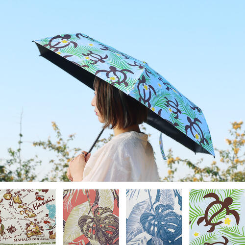 ○o。ハワイアン晴雨兼用折り畳み日...