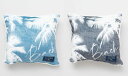 ○o。ハワイアン パームツリー柄 ヤシの木 ふかふか クッションカバー 45×45cm ALOHA デニムフリース 南国スタイル 寝具 毛布 カバー 西海岸 プ...