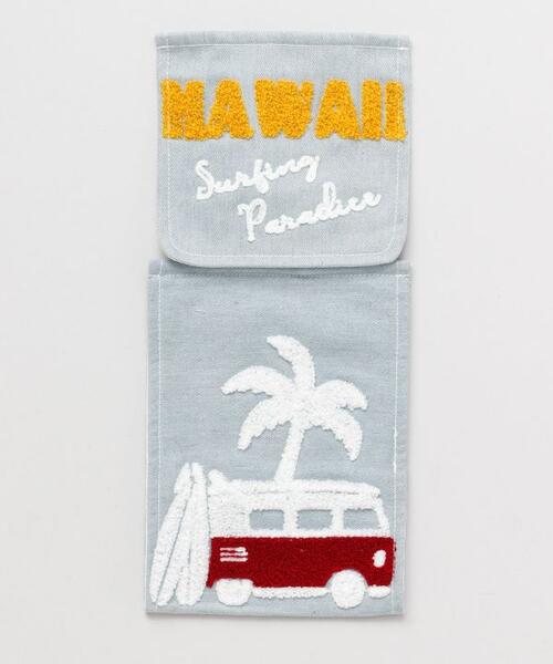 ○o。ハワイアン ワーゲンバス サーフボード デニム 刺繍 ワーゲン トイレペーパーホルダー. ハワイアン雑貨 ハワイアンインテリア ペーパーホルダー 海 ビー...