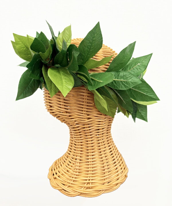 ○o。【Maunaloa】ハワイアン デラックス マイレ ヘッドバンドフラダンスレイ ハワイ雑貨 ハワイアン雑..