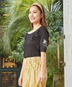 ○o。【Maunaloa】ハワイアン スタイルアップクールTシャツ 綿 100% トップス フラダンス衣装 フラガール フラダンス フラ マウナロア MMJ 二...
