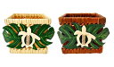 ○o。ハワイアン Hawaiian バスケット 小物入れ 【ホヌ×モンステラ】亀 ハワイ雑貨 ハワイアンインテリア リモコン カトラリーケース ペン立て ハワイ雑貨 お土産 プレゼント お祝い ハワイ花 ハワイアンインテリア バリ雑貨 アジアン雑貨 海亀 カメ 。o○