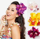 ○o。【Maunaloa】ハワイアン ナニシンビジウムクリップ ヘアクリップ 髪飾り フラダンス ハワイ雑貨 ハワイアン雑貨 フラダンス フラ小物 マウナロア ...