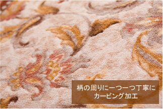 廊下敷き/ラグ/絨毯(じゅうたん)/カーペット抗菌・防臭加工済み（日本製）約80×700cmさらさ柄 懐かしいけどどこか新鮮※代金引換不可商品です※