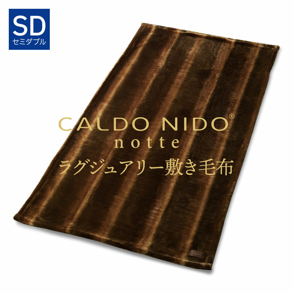 CALDO NIDO notte 3 敷き毛布 セミダブル オーロラブラウン カルドニードノッテ [ 敷きパッド あったか 通年 快眠博士 暖かい 敷きパッ..