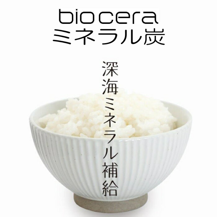 【3個セット】炊飯器に入れるだけでミネラル成分アップ! bio cera ミネラル炭 深海ミネラル補給 日本製 カルシウム マグネシウム 伊原企販 2