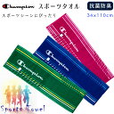 Champion チャンピオン スポーツタオル 【スピードロゴ】 綿100% 汗をしっかり吸水!夏のスポーツに!スポーツタオル バスタオルとしても(34cmx1...