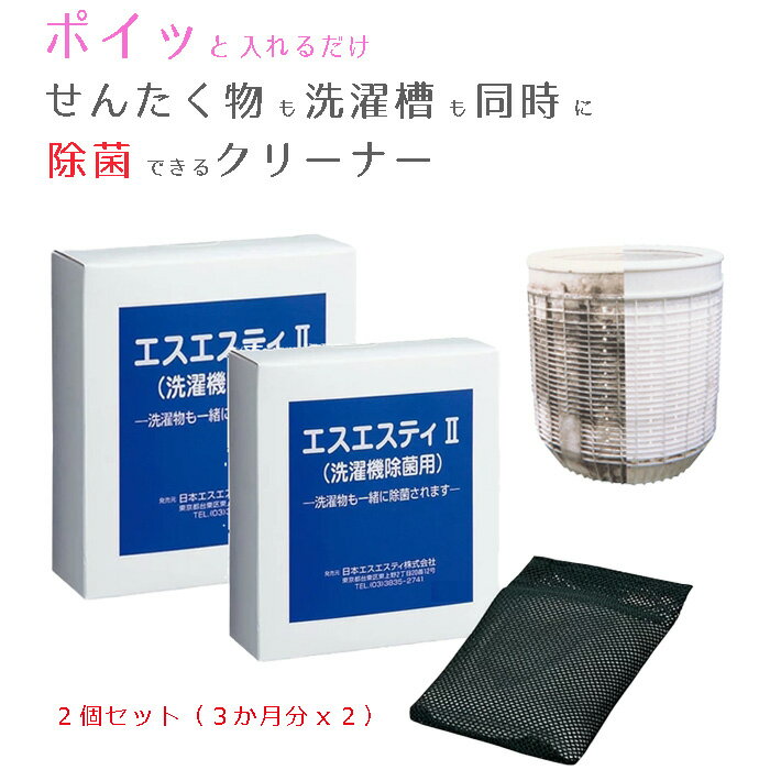 洗濯槽クリーナー【2個セット】 洗濯槽除菌剤 除菌クリーナー エスエスティII (エスエスティ2 / エスエスティー2)洗濯槽の黒カビクリナー カビ対策 洗濯物の除菌 洗濯槽洗剤 洗濯機洗剤