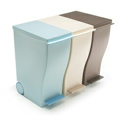 クード ゴミ箱 33L【Aベージュ/ Aブルーグリーン/ オールブラウン】kcud スタイリッシュ ごみ箱 スリムペダル 33リットル 岩谷マテリアル kcud #30【キャスター付 約幅23.2×奥行41.5×高さ55cm】(新生活/ゴミ分別/引っ越し/スペース活用)