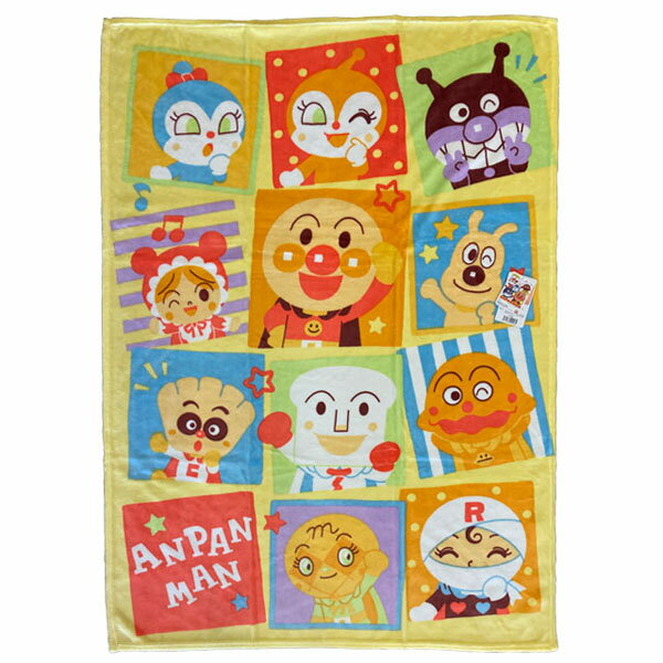 アンパンマン　ハーフケット　フランネル毛布 ジュニア用