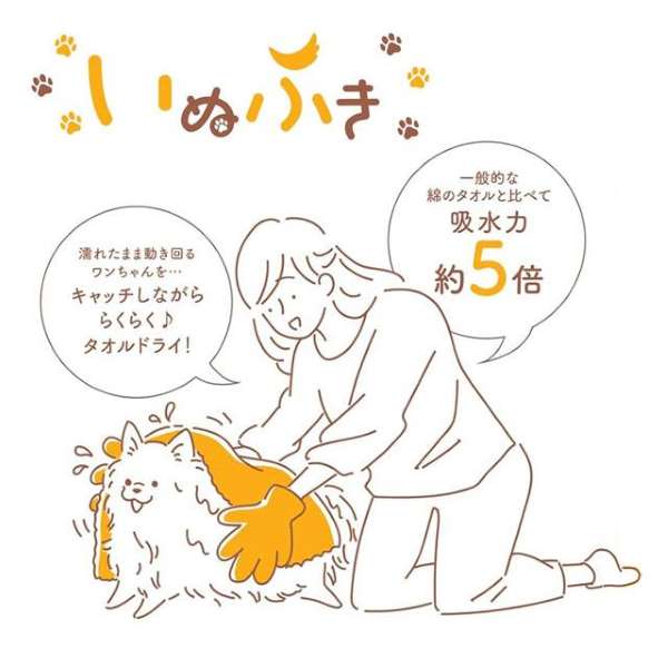 ≪値下げしました！≫タオル　「いぬふき」　ワンちゃんのためのタオルドライセット...