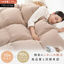 羽根布団 セミダブル ダウン10% 掛け布団 セミダブル 増量2.25キロ 暖かい 掛ふとん 冬用 羽布団 羽毛布団のような暖かさ 羽根ぶとん 羽根ふとん はね...