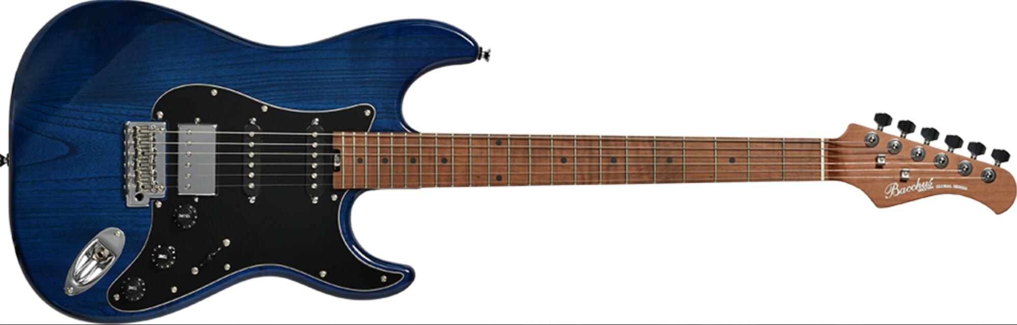 商品情報スペックBody:AshNeck:Roasted MapleFingerboard:Roasted MapleNut:Graphtech TUSQ XLBridge:WILKINSON/WV2-CRMachineheads:Locking TunerFret:Nickel SilverPickup:Original S-S-H setControl:1Vol,2Tone(Pull up= Coil Tap switch),5way PU selectorScale:648mm(25.5inch)Fingerboard Radius:305RWidth at Nut:42.0mmFinish:Polyurethane or PolyesterStrings:D’addario® 010 – 046Accessories:ギグバッグ、保証書、アーム、レンチBacchus BSH-900ASH/RSM エレキ ギター guitar electric 楽器 機材 ブルー 青 blue ストラト かっこいい ローステッドメイプルをネックと指板に採用し、1ランク上のコンポーネントを搭載した実戦仕様の1本。細部までこだわりが込められたスペック。 1