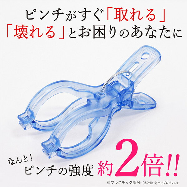 洗濯バサミ ピンチ 頑丈 6個入 丈夫 竿ピンチ 洗濯ピンチ 物干し 洗濯物干し 洗濯干し 竿用 洗濯 屋外 外干し 洗濯ばさみ ポリカーボネート ブルー CLR 2