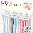 ピンチハンガー プラスチック 低竿 60ピンチ 42ピンチ 洗濯物干し ピンチ ...