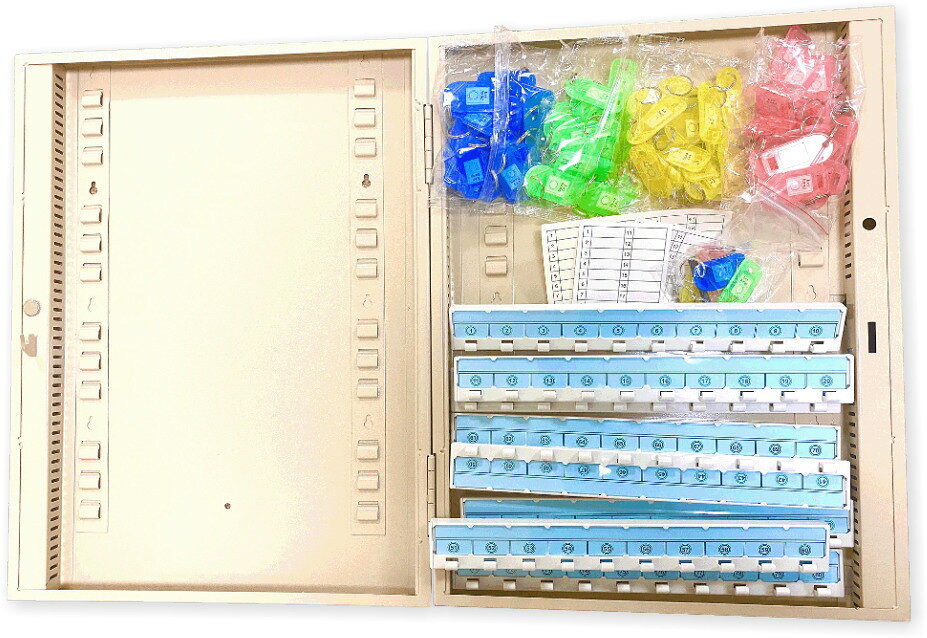 キーボックス 80個収納 YSX-60 壁掛け 鍵付き 鍵収納 鍵保管 鍵管理 キーケース キ...