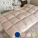 【全品P5倍!今夜18時〜】 羽毛 入り 掛け布団 シングル...
